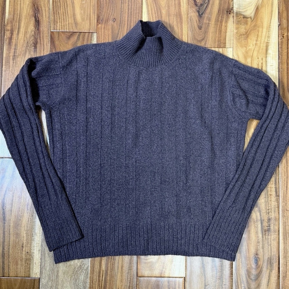 J Crew Cable Knit Wool Alpaca Blend Turtleneck Sweater XS Neutral Minimalist
